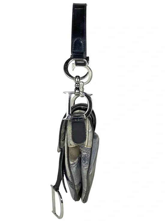 Christian Dior Limited Edition Speedway Denim Saddle Bag - Picture 3 of 9
